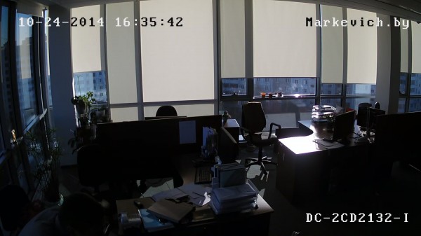 Hikvision DS-2CD2132-i - рабочее место (WDR OFF)