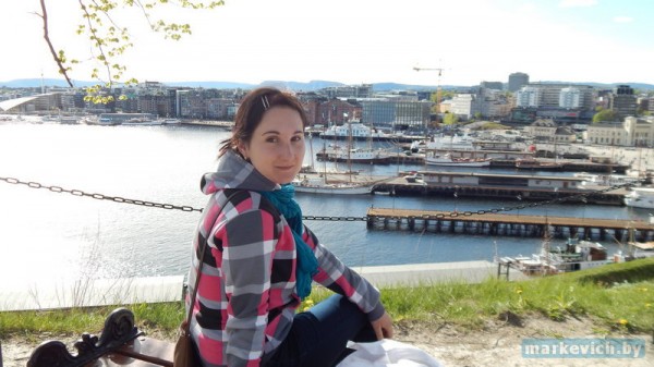 Вид с крепости в Осло