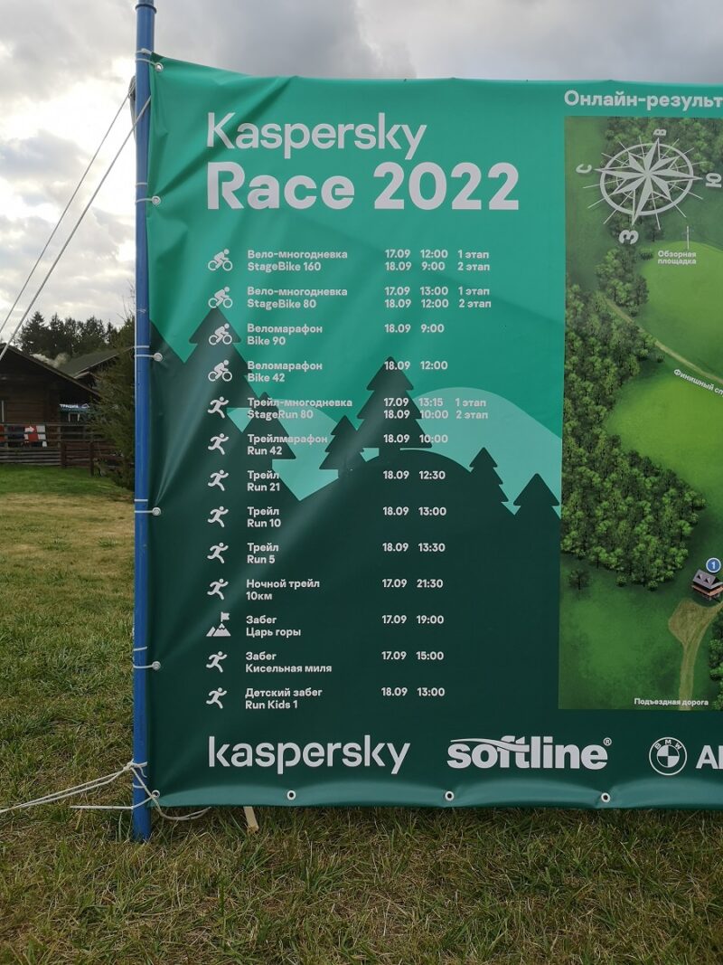 Расписание Kaspersky Race 2022 